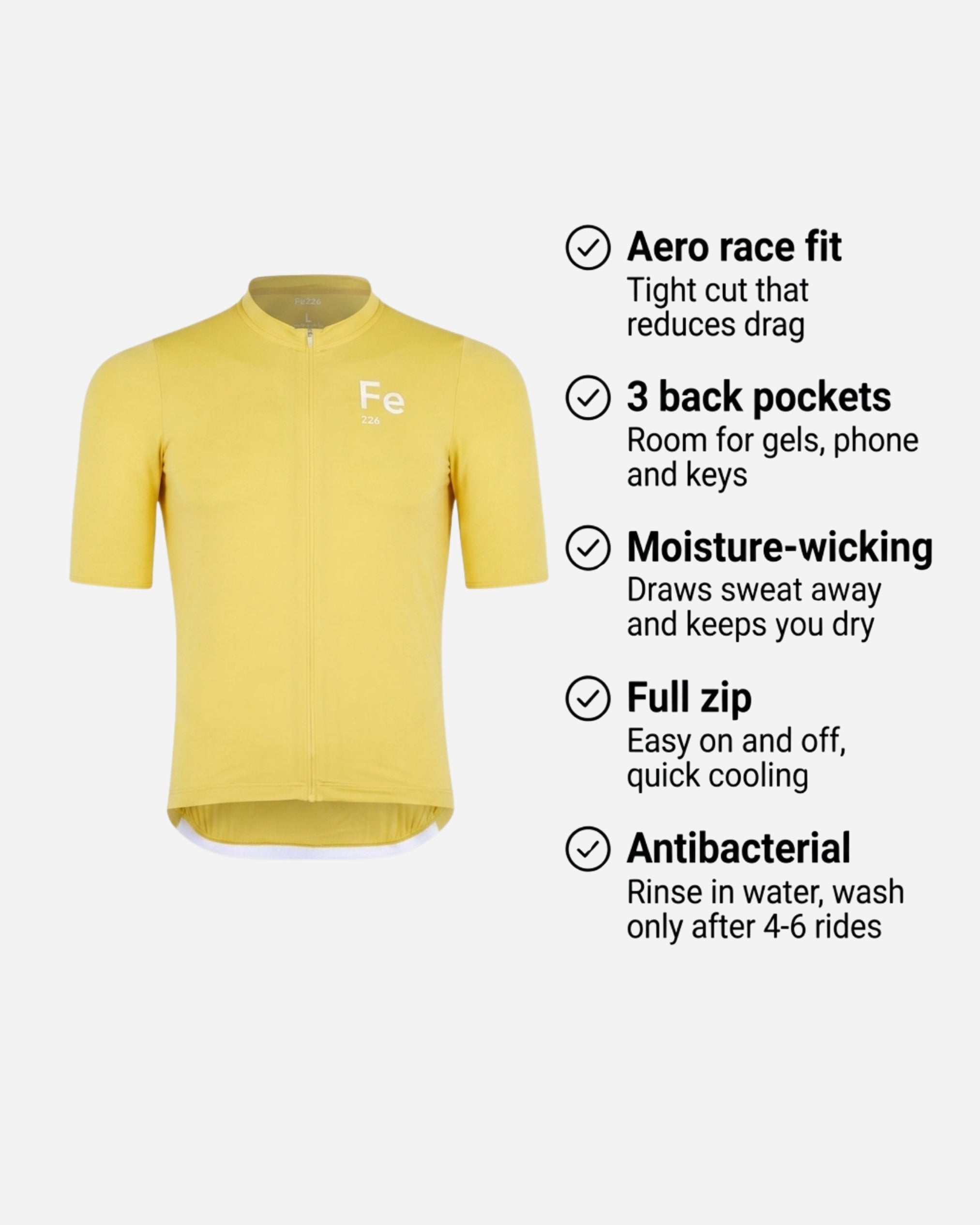 DAS Radtrikot Hi-Vis Yellow - August-Angebote SPARE 20%