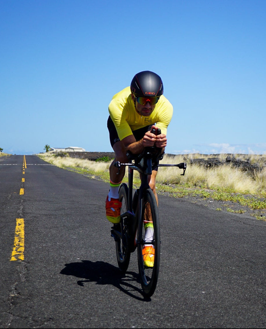 Cykeltrøje Hi Vis Gul, Race fit