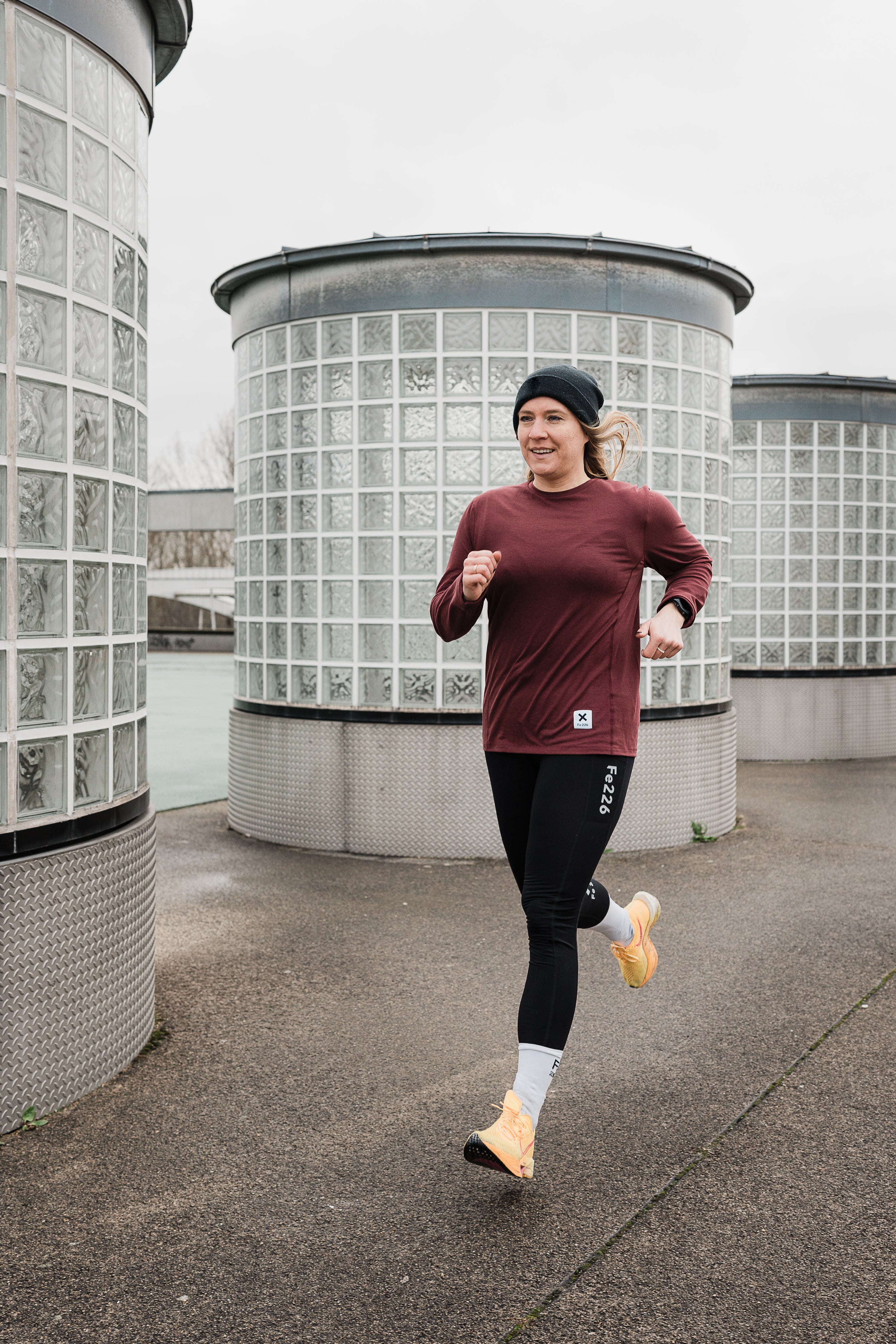 Løbe T-shirt, Dame, Lange ærmer