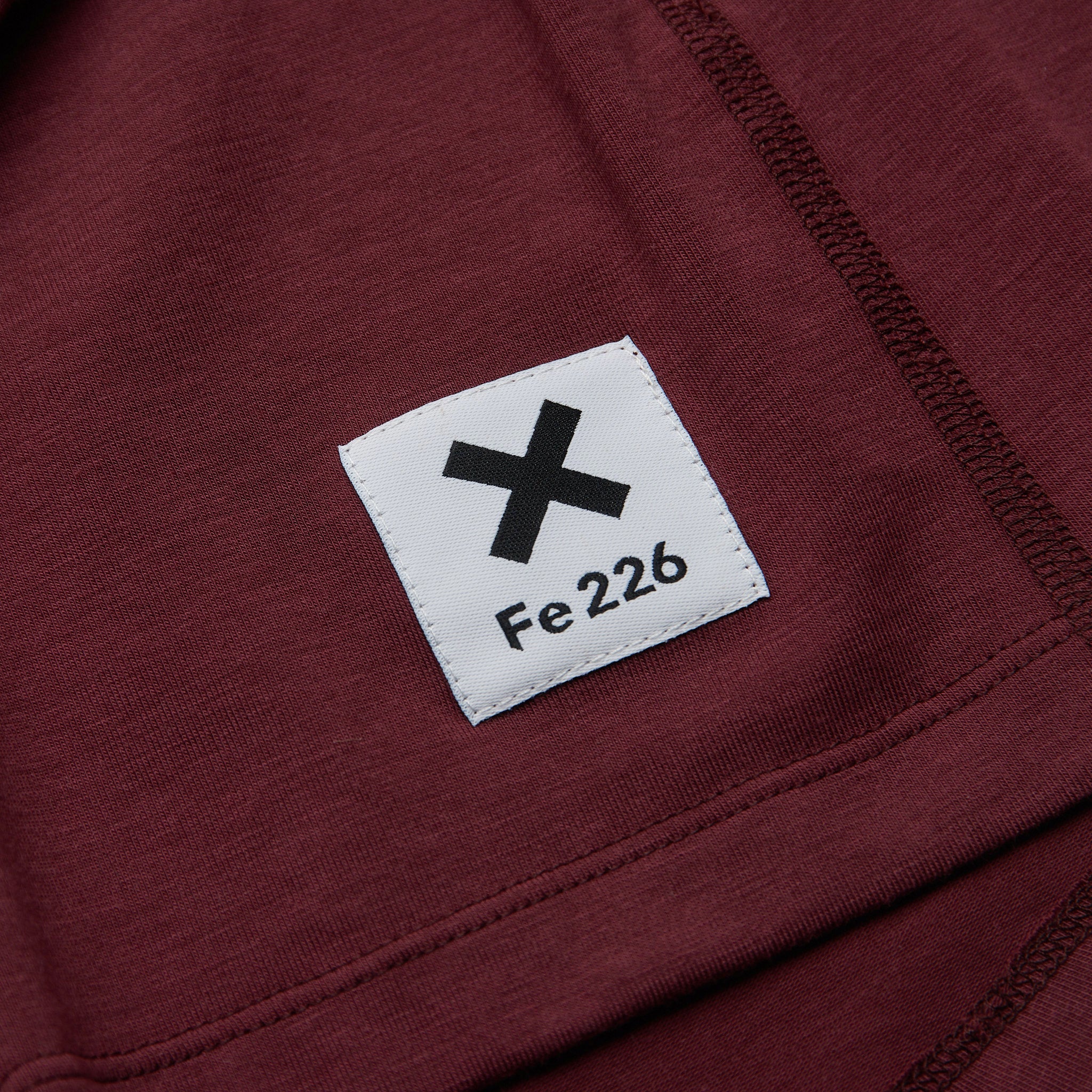 Løbe T-shirt, Lange Ærmer, Bordeauxrøde