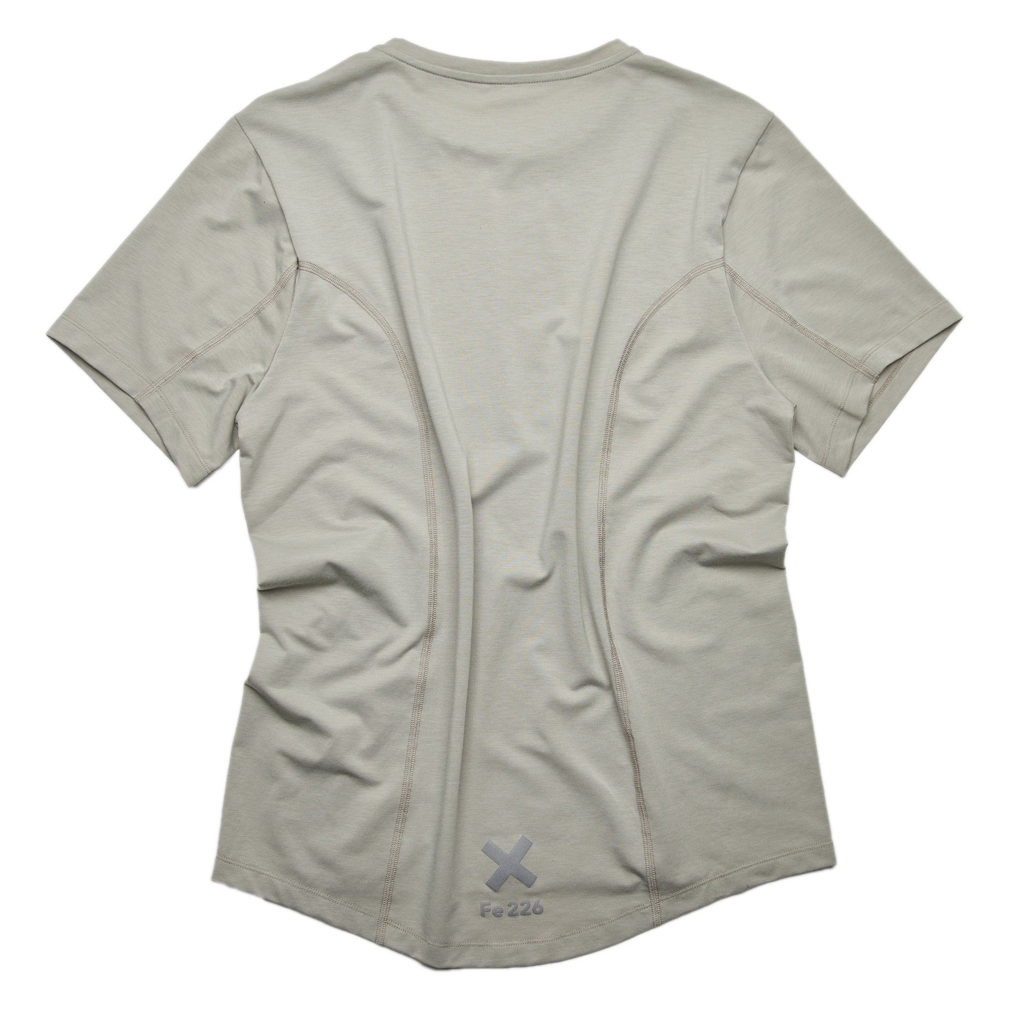 4-Panel Running T-shirt, Lysgrå