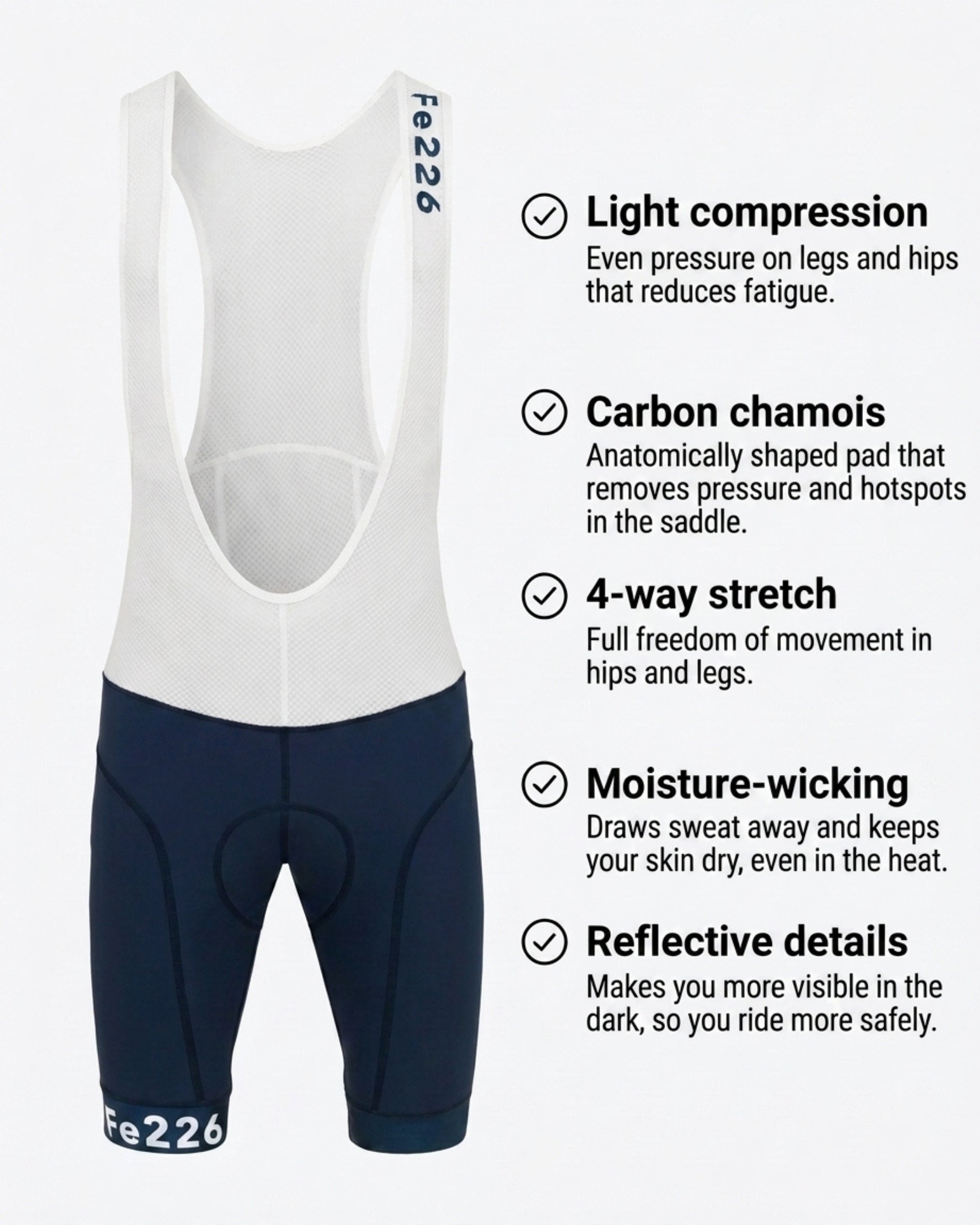 Cykelbib Shorts Blå - August-tilbud SPAR 40%