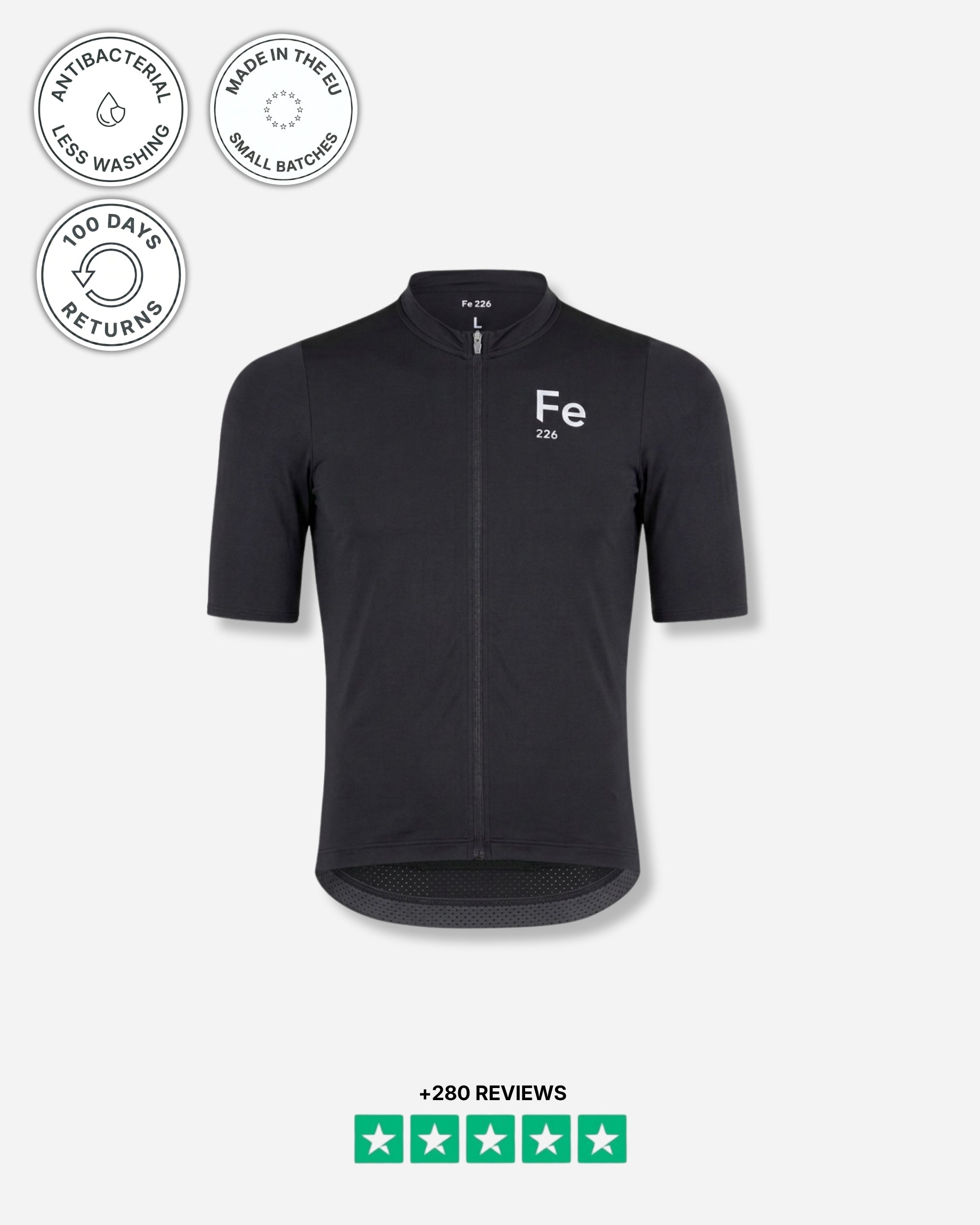 Cykeltrøje Sort