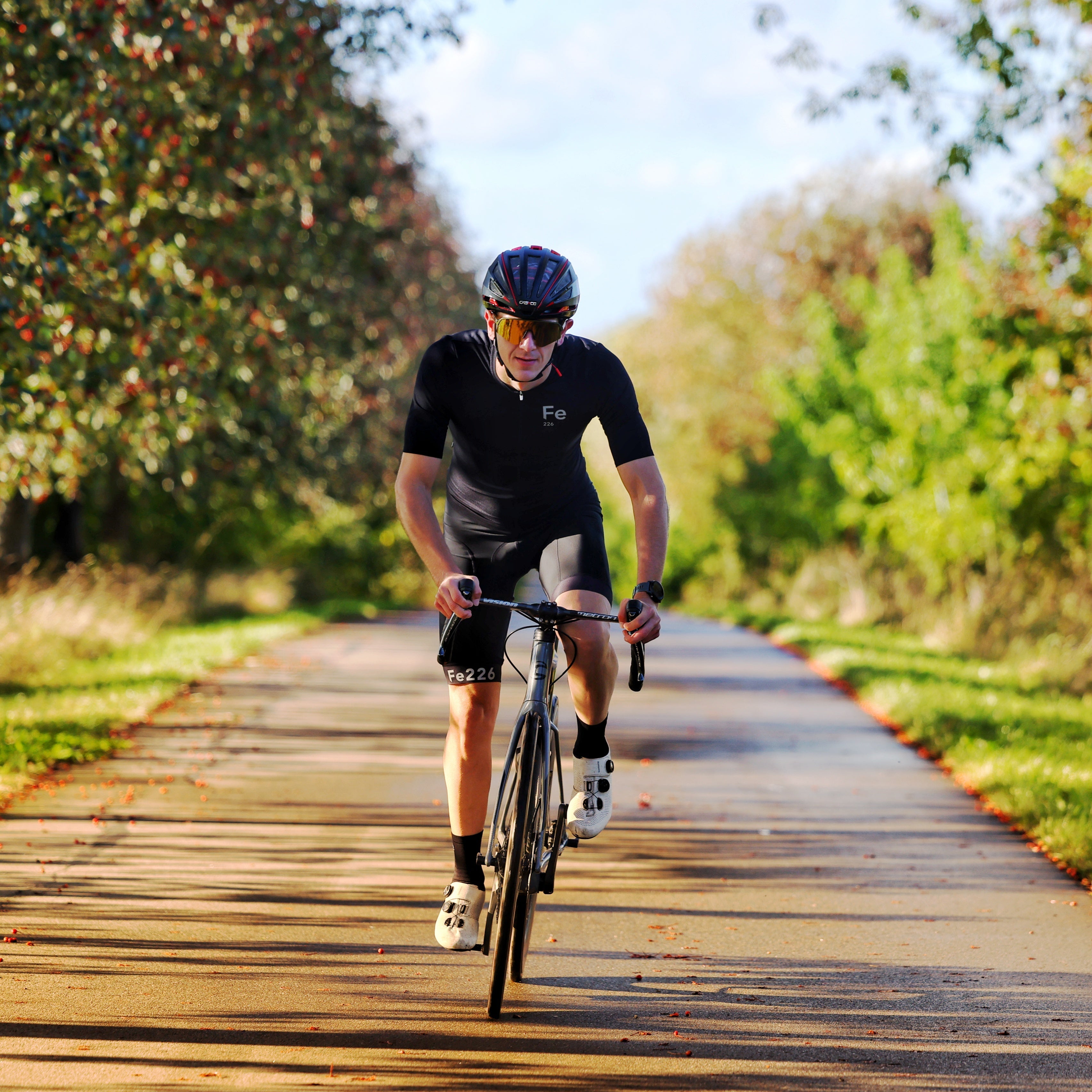 Cycling Jersey Short Sleeves, Black
