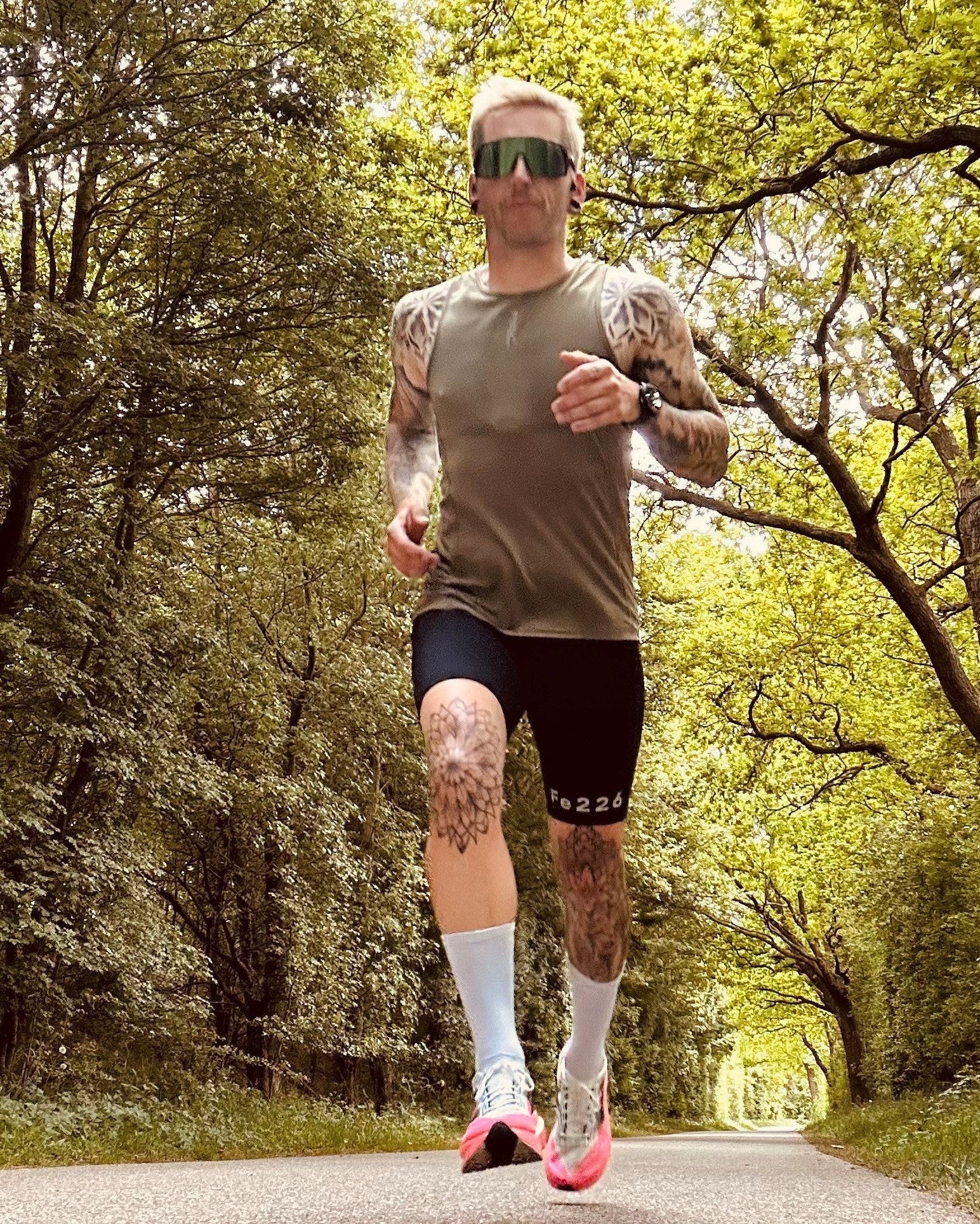 Running Singlet & Baselayer, Grün Nur Größe S